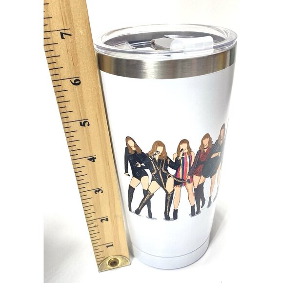 Taylor Swift Tumbler Steel White Taylor Swift Cup Gift for Swifties, Brand New - Picture 11 of 12
